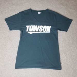 VENLEY Towson University TU NCAA V-Nneck College Tee - Small